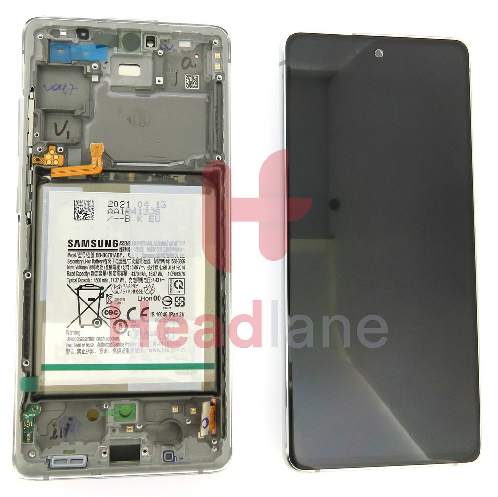 Samsung SM-G781 Galaxy S20 FE 5G LCD Display / Screen + Touch + Battery - Cloud White