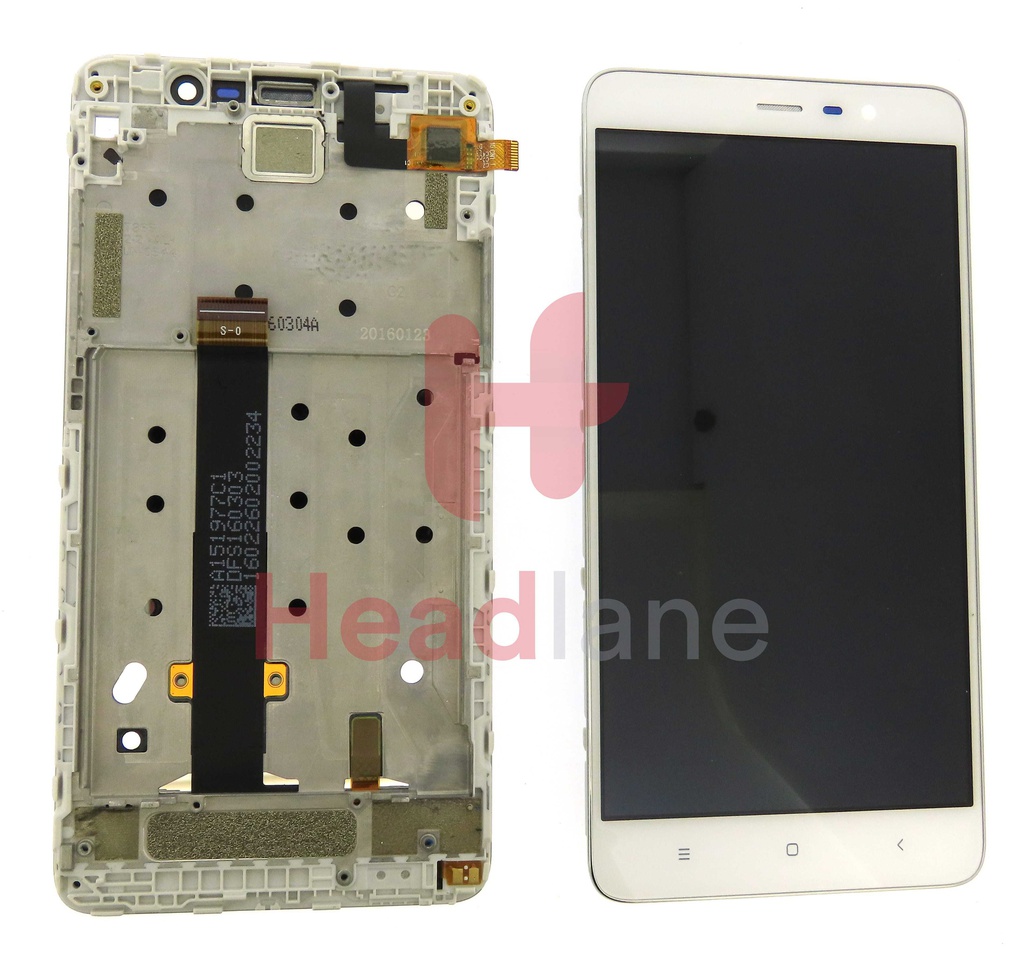 Xiaomi Redmi Note 3 LCD Display / Screen + Touch - Silver