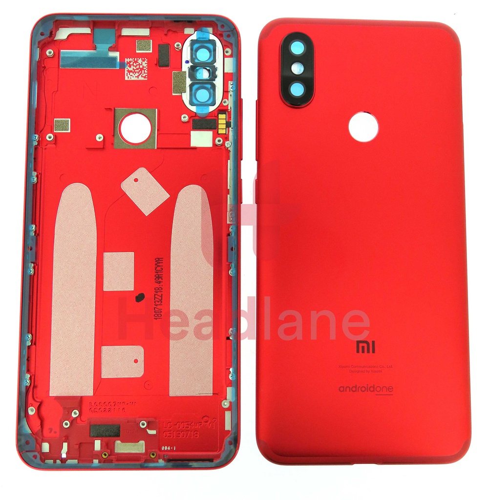 Xiaomi Mi A2 / Mi 6X Back / Battery Cover - Red