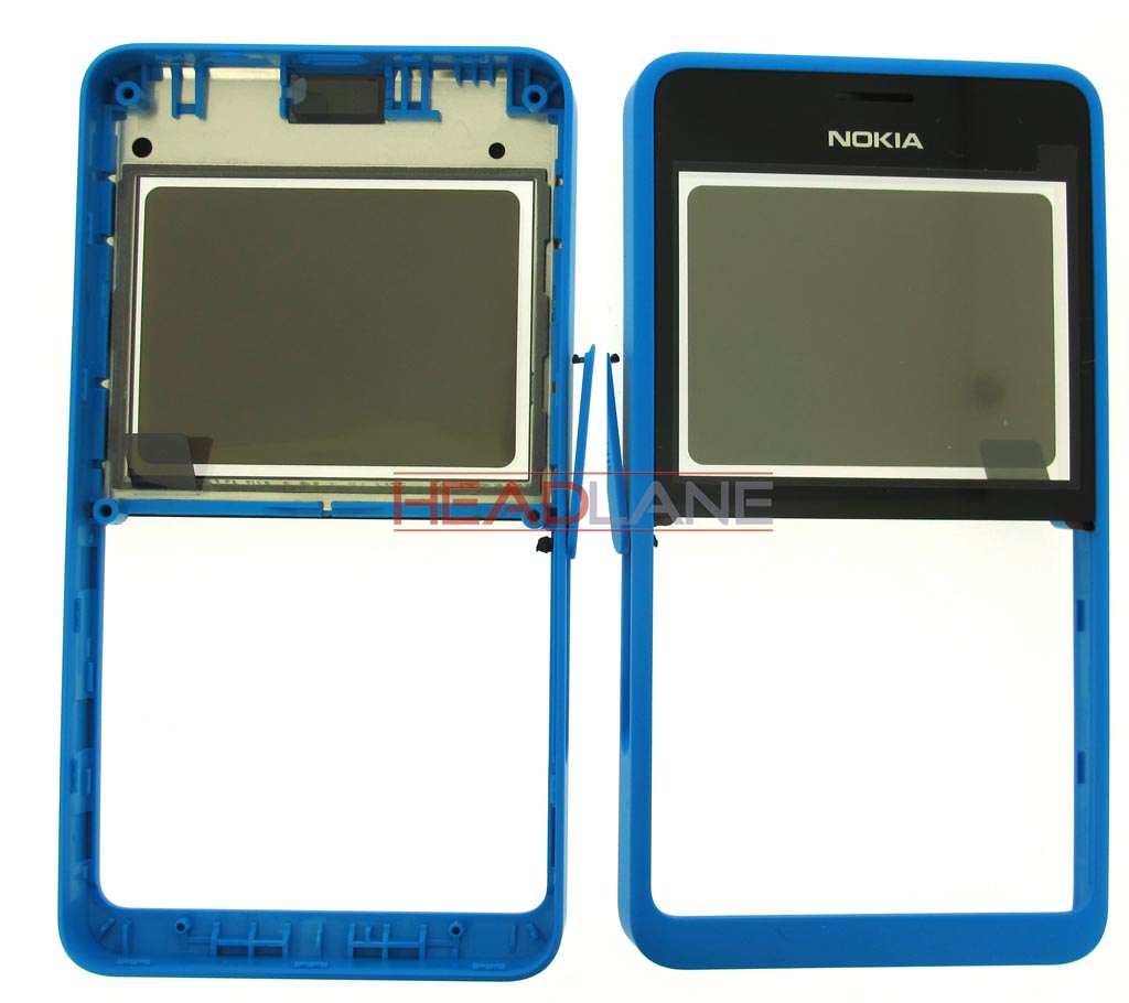 Nokia Asha 210 Front Cover (Dual SIM) - Cyan