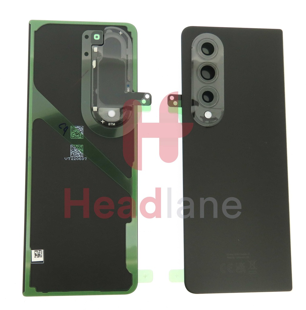 Samsung SM-F936 Galaxy Z Fold4 5G Back / Battery Cover - Phantom Black
