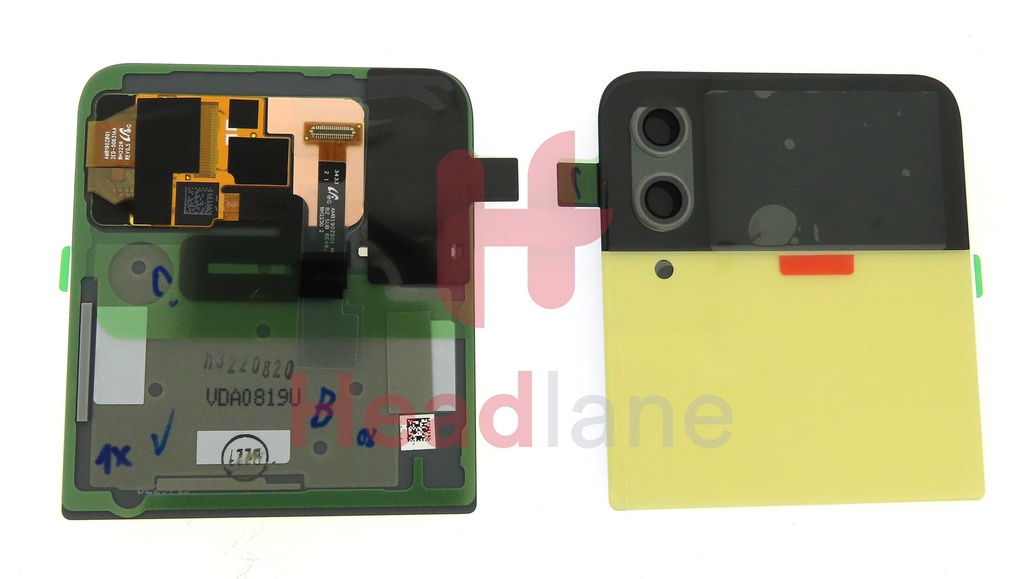 Samsung SM-F721 Galaxy Z Flip4 5G Outer LCD Display / Screen - Bespoke Yellow