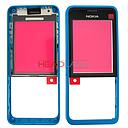 Nokia Asha 301 (Dual SIM) Front Cover - Cyan