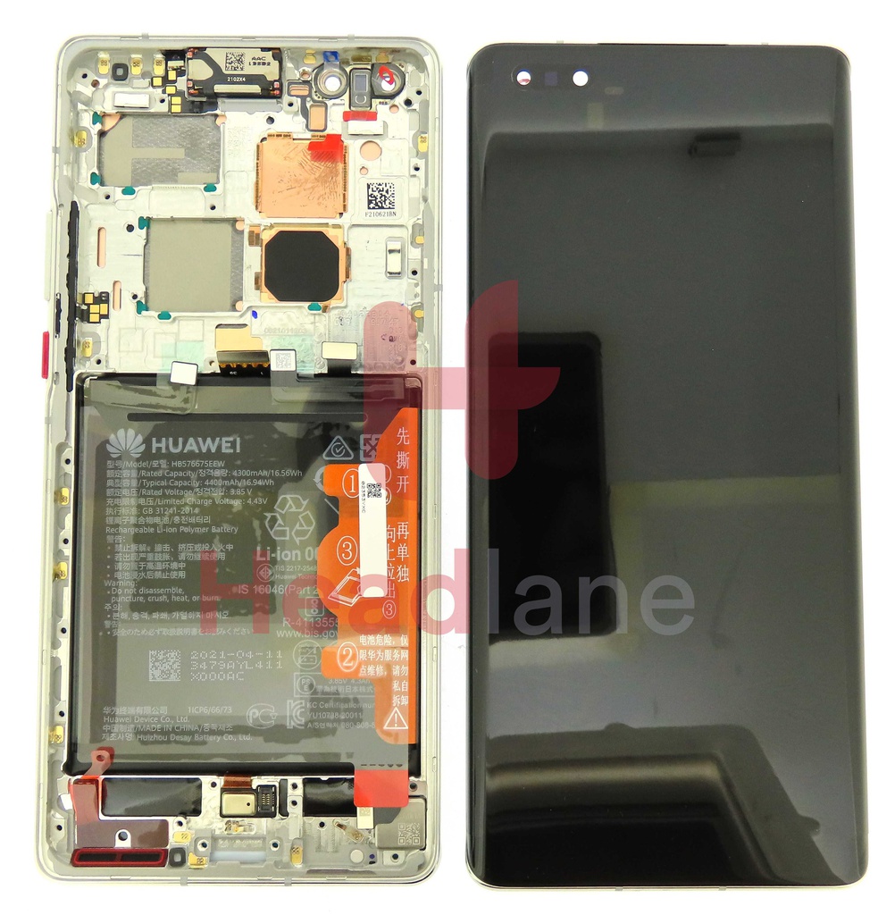 Huawei Mate 40 Pro LCD Display / Screen + Touch + Battery - Silver