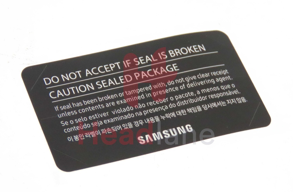 Samsung Main Box Seal Label