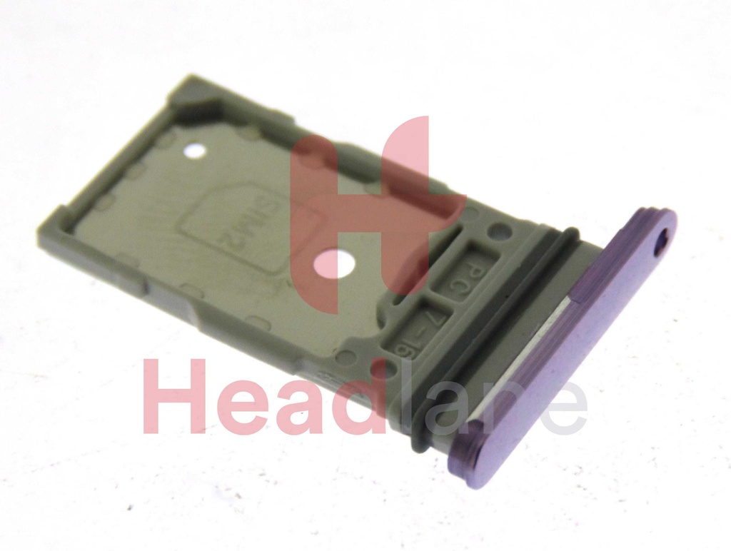 Samsung SM-S901 S906 Galaxy S22 / S22+ / Plus SIM Card Tray (Dual SIM) - Bora Purple