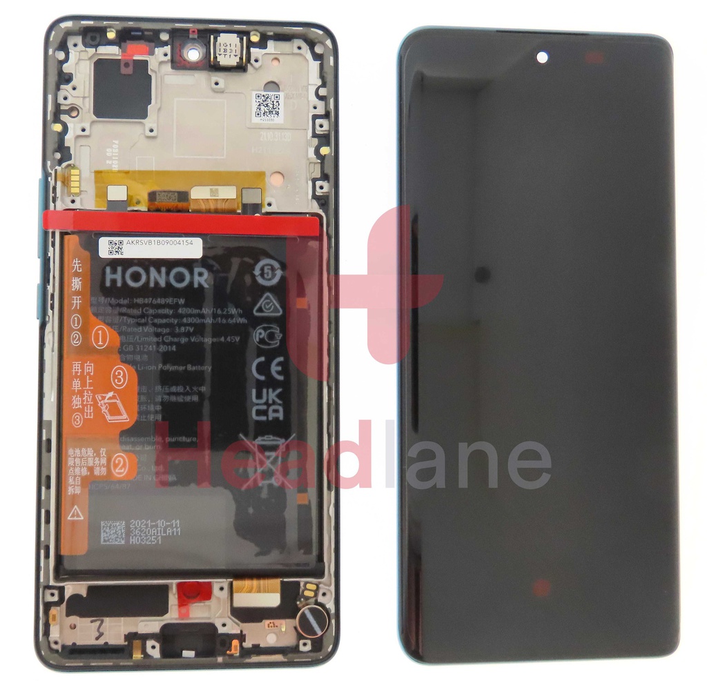 Honor 50 LCD Display / Screen + Touch + Battery - Green
