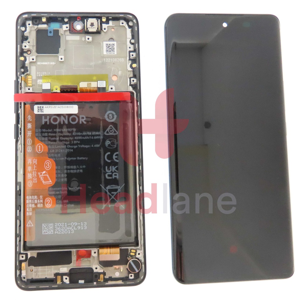 Honor 50 LCD Display / Screen + Touch + Battery - Black