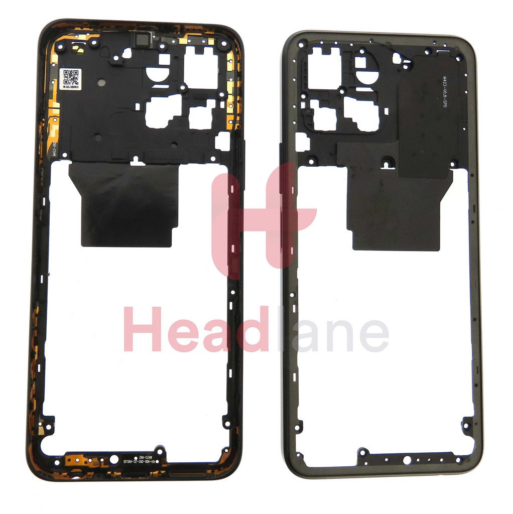 Honor X8 5G Middle Cover / Chassis + NFC Antenna - Black