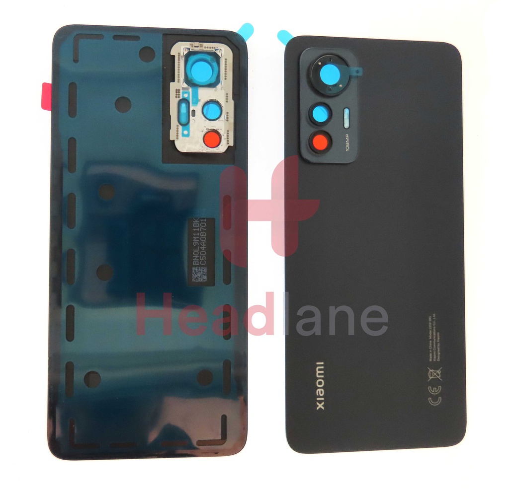 Xiaomi 12 Lite Back / Battery Cover - Black