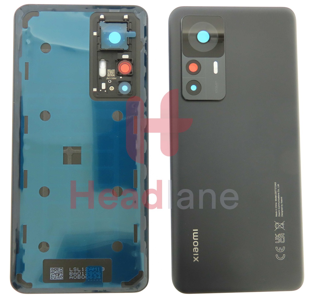 Xiaomi 12T Back / Battery Cover - Black