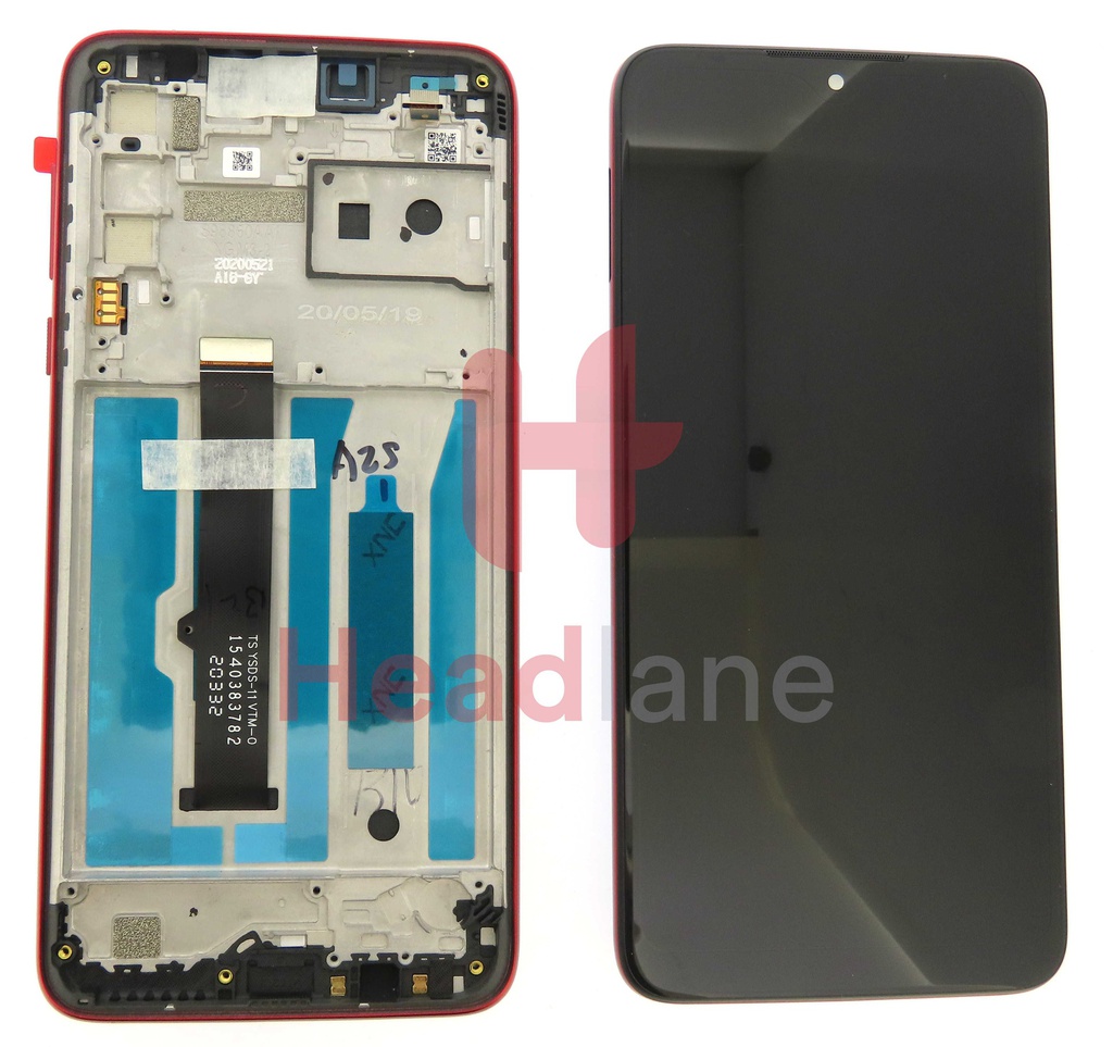 Motorola XT2015 Moto G8 Play LCD Display / Screen + Touch - Red