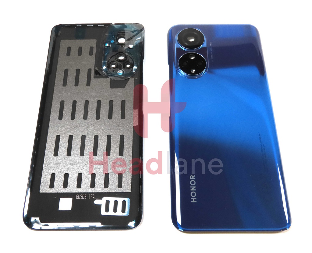 Honor X7 Back / Battery Cover + Camera Decoration + Lens - Blue