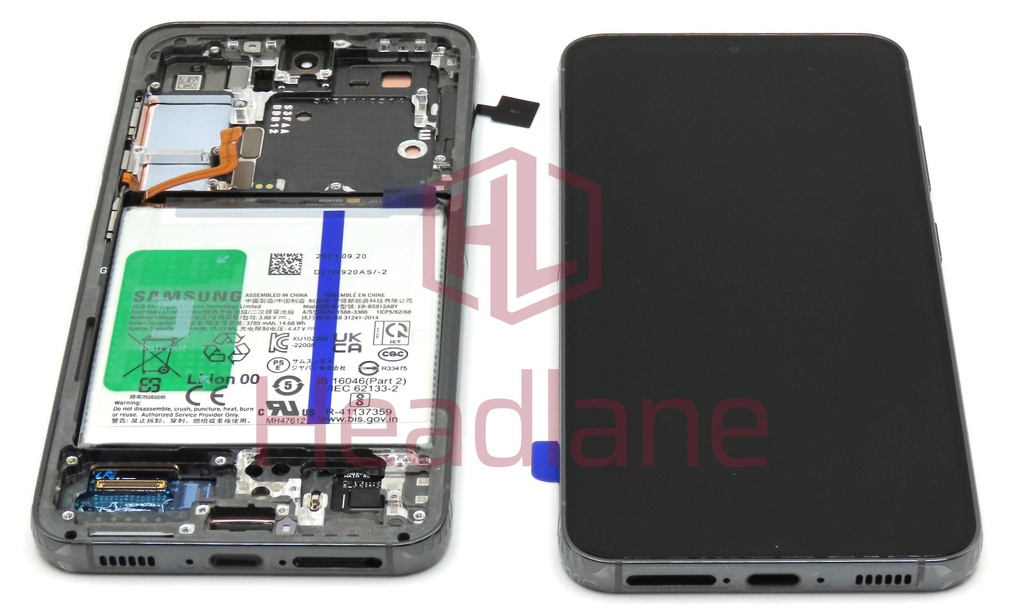 Samsung SM-S911 Galaxy S23 LCD Display / Screen + Touch + Battery - Green