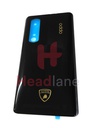 Oppo CPH2025 Find X2 Pro Back / Battery Cover - Black (Lamborghini Edition)