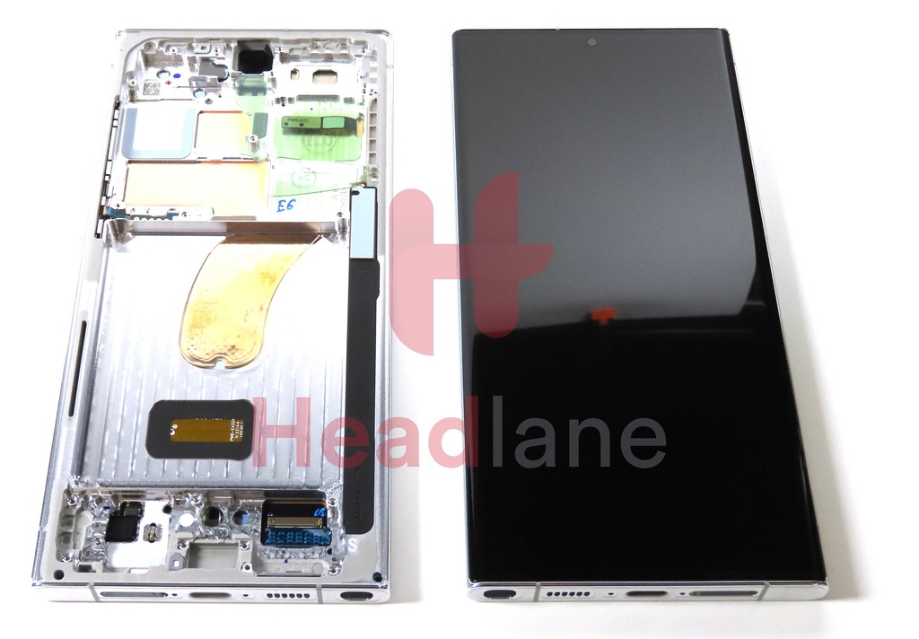 Samsung SM-S918 Galaxy S23 Ultra LCD Display / Screen + Touch - Sky Blue / Lime