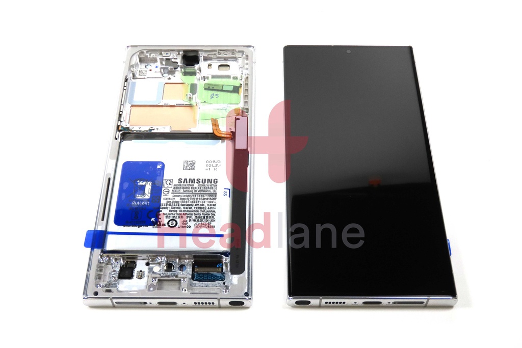 Samsung SM-S918 Galaxy S23 Ultra LCD Display / Screen + Touch + Battery - Sky Blue / Lime