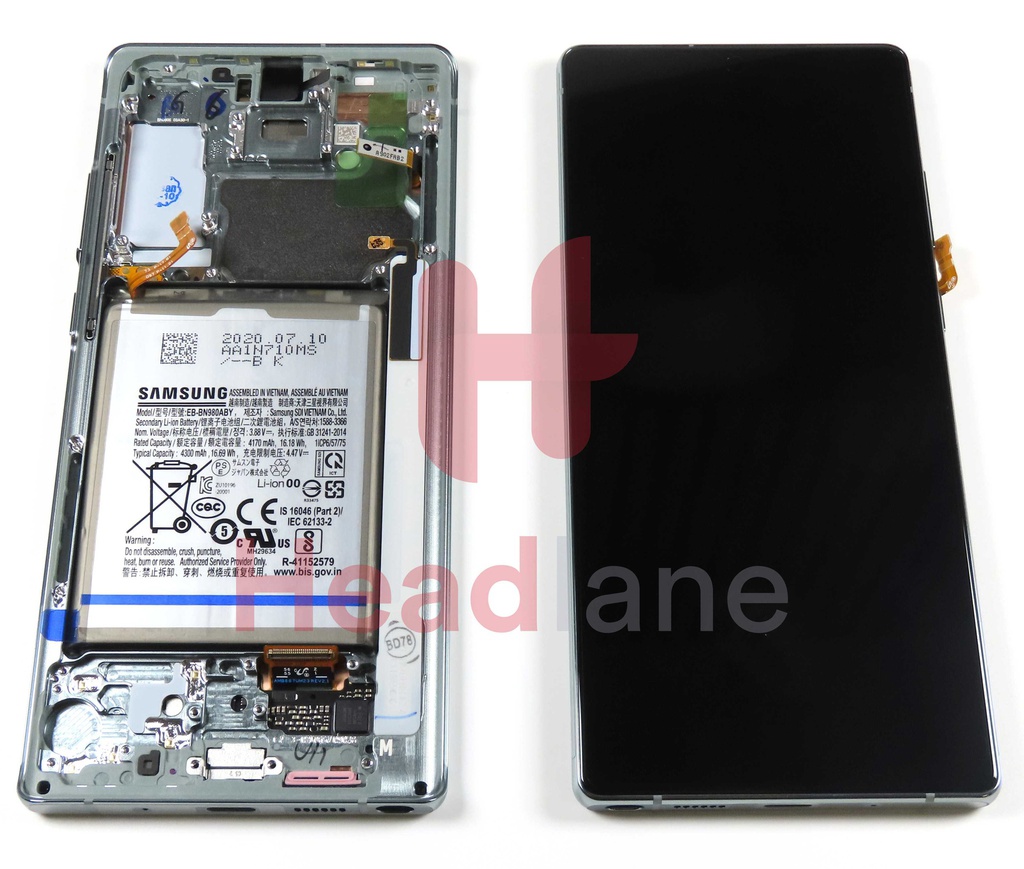 Samsung SM-N980 SM-N981 Galaxy Note 20 LCD Display / Screen + Battery - Green