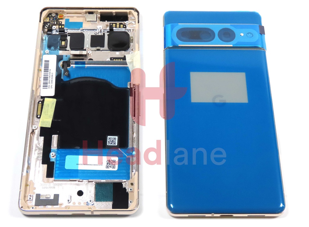 Google Pixel 7 Pro Back / Battery Cover - Hazel / Grey