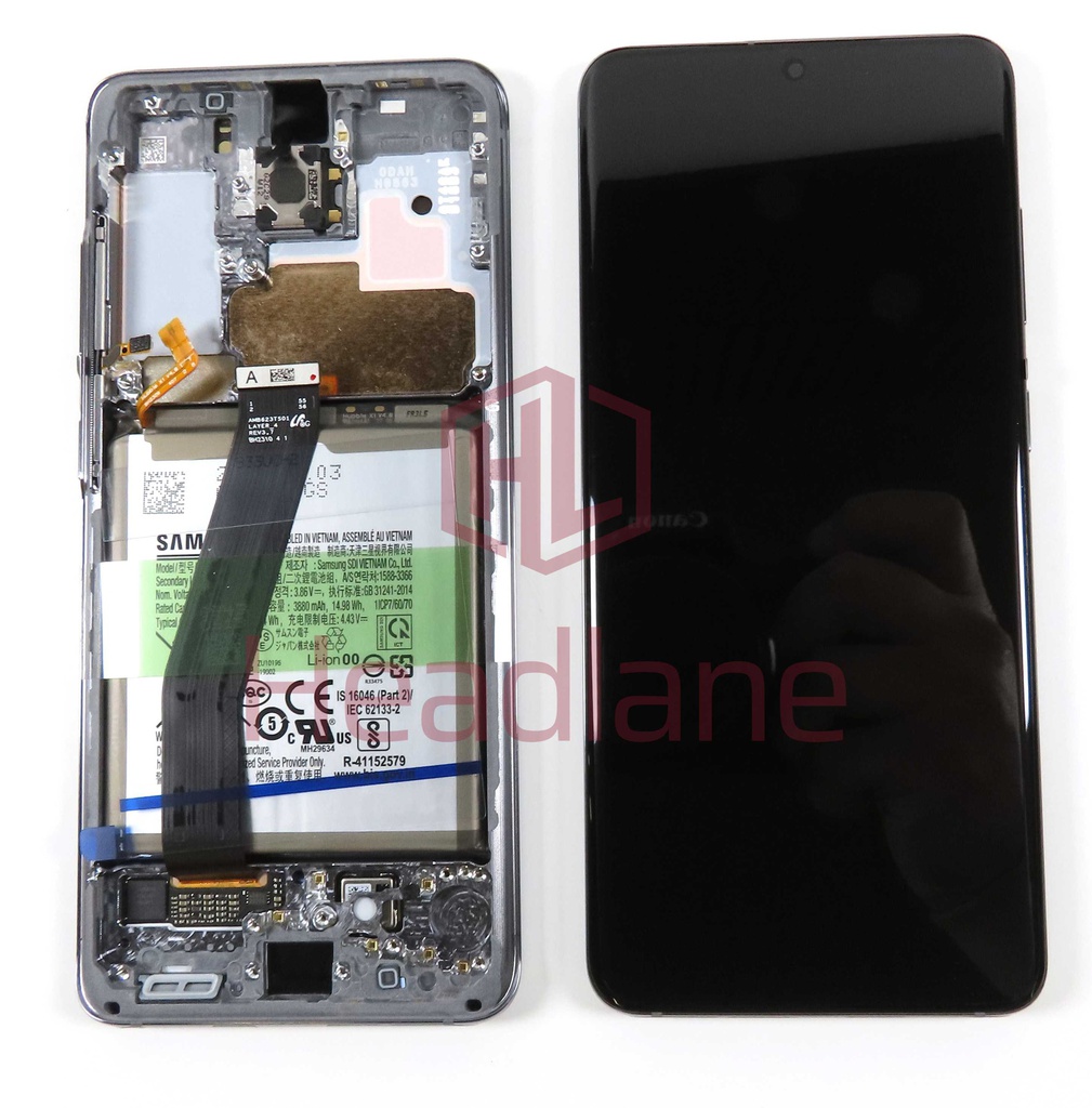 Samsung SM-G980 Galaxy S20 LCD Display / Screen + Touch + Battery - Grey (No Camera)