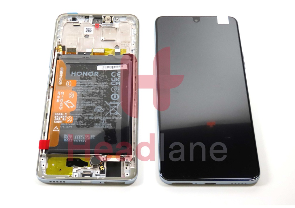 Honor Magic4 Lite / X9 5G LCD Display / Screen + Touch + Battery Assembly - Silver