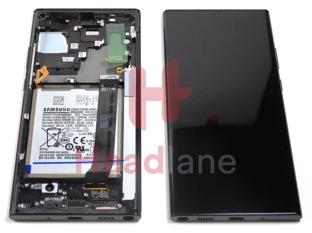 Samsung SM-N986 N985 Galaxy Note 20 Ultra 5G /4G LCD Display / Screen + Touch + Battery - Black (No Camera)