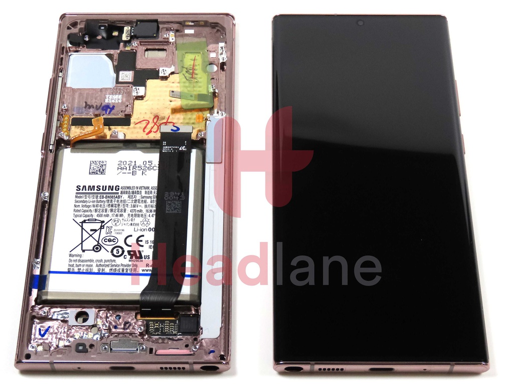 Samsung SM-N986 N985 Galaxy Note 20 Ultra 5G /4G LCD Display / Screen + Touch + Battery - Bronze
