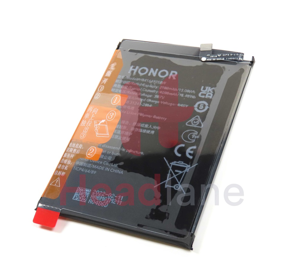 Honor X8 HB416492EFW 3900mAh Internal Battery