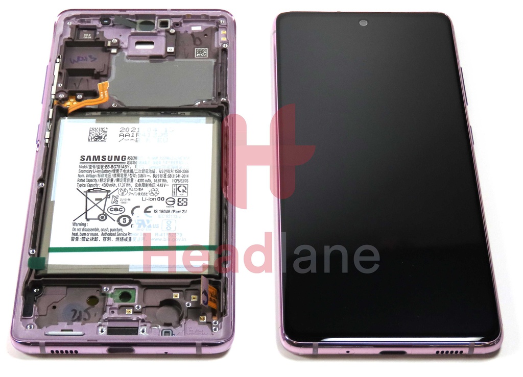 Samsung SM-G780 Galaxy S20 FE 4G LCD Display / Screen + Touch + Battery - Cloud Lavender