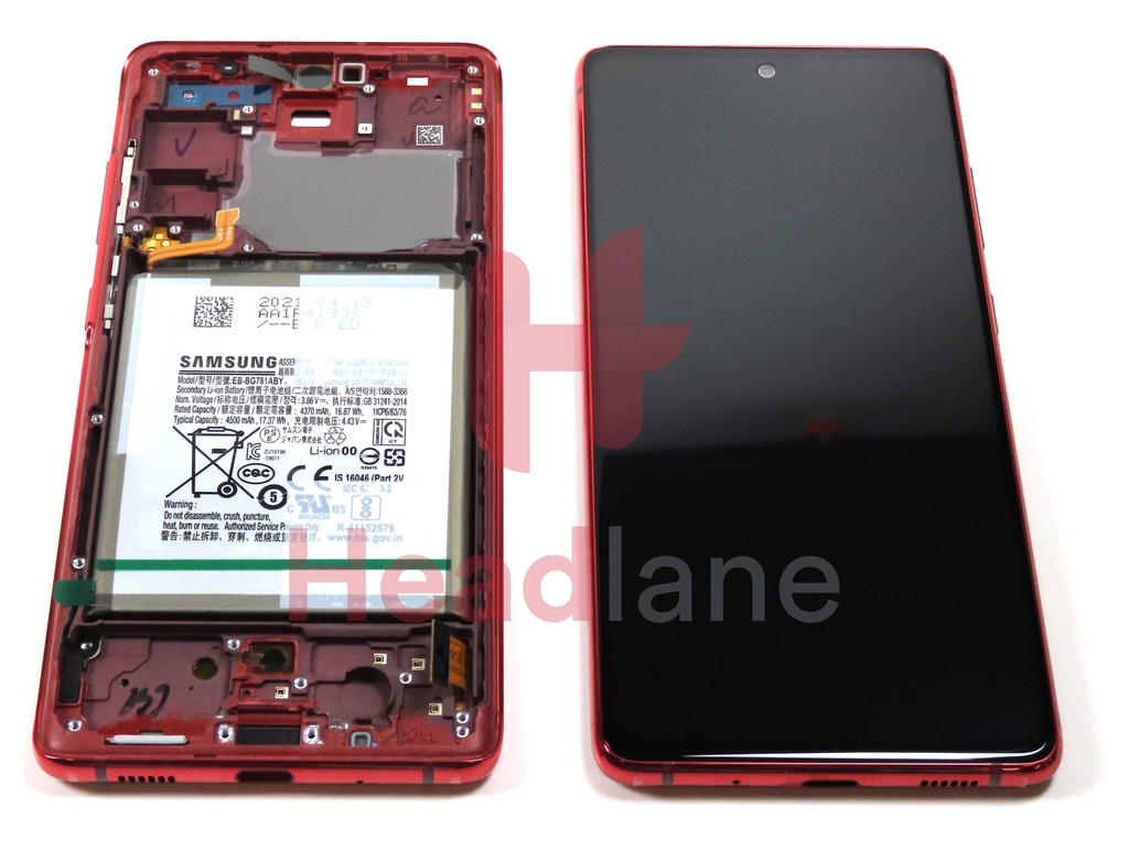 Samsung SM-G780 Galaxy S20 FE 4G LCD Display / Screen + Touch + Battery - Cloud Red