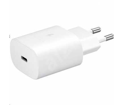 Samsung EP-TA800 USB-C 25W 2 Pin EU Charger Head - White (Bulk)
