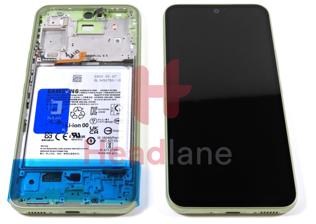 Samsung SM-A546 Galaxy A54 5G LCD Display / Screen + Touch + Battery - Lime