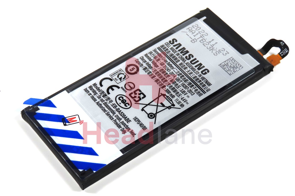 Samsung EB-BA520ABE SM-A520 Galaxy A5 (2017) SM-J530 Galaxy J5 (2017) 3000mAh Battery (No Box / Service Pack)