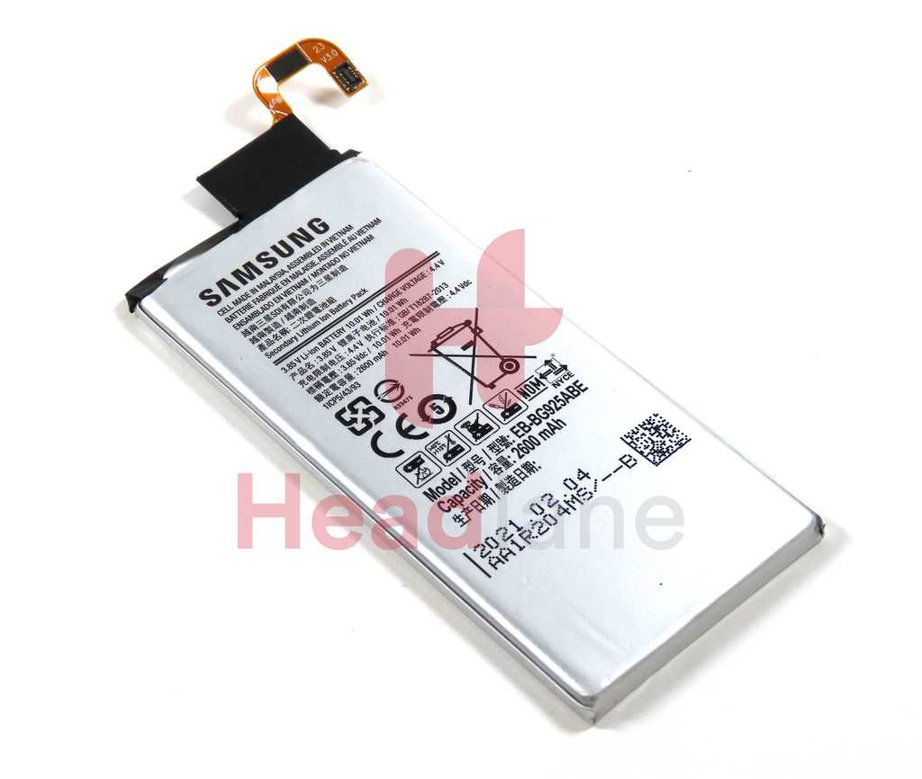 Samsung SM-G925F Galaxy S6 Edge 2600mAh Battery EB-BG925ABE (No Box / Service Pack)
