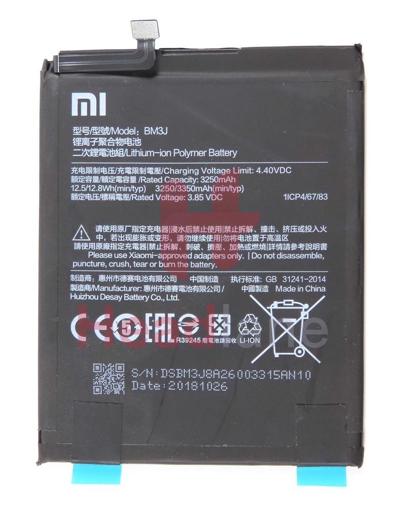 Xiaomi Mi 8 Lite BM3J 3350mAh Internal Battery