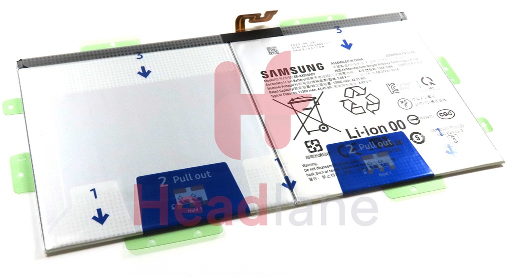 Samsung SM-X910 X916 Galaxy Tab S9 Ultra (WiFi / 5G) 11200mAh EB-BX916ABY Internal Battery