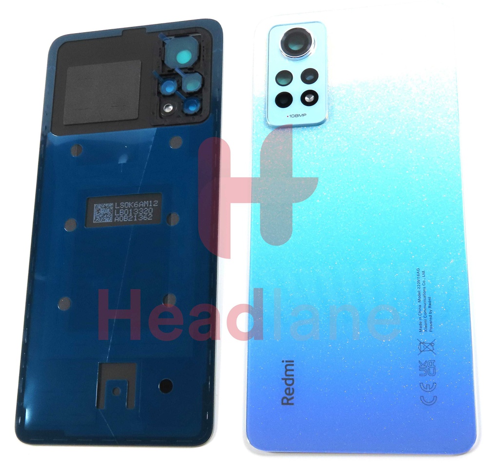 Xiaomi Redmi Note 12 Pro 4G Back / Battery Cover - Grey / Blue