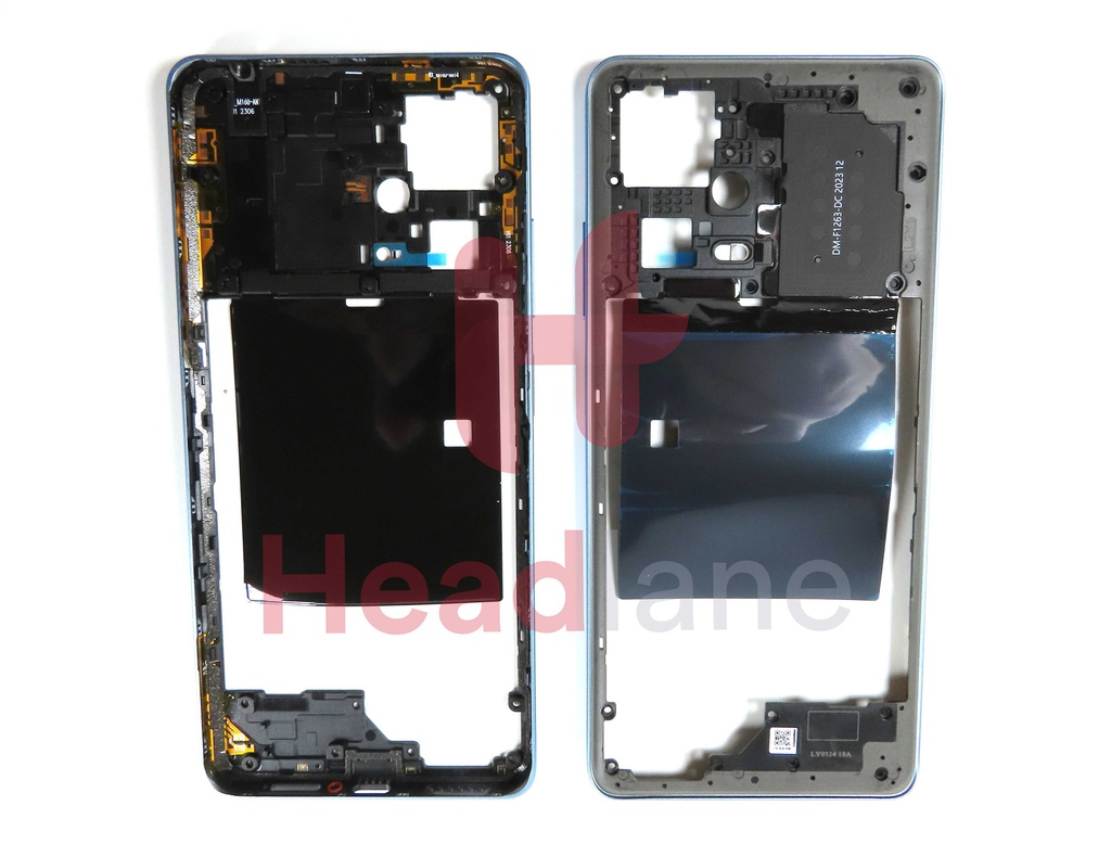 Xiaomi Redmi Note 12 Pro+ 5G Middle Cover / Chassis - Silver / Blue