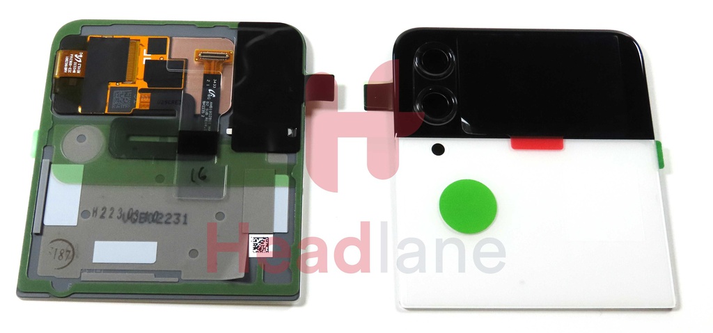 Samsung SM-F721 Galaxy Z Flip4 5G Outer LCD Display / Screen - Bespoke White