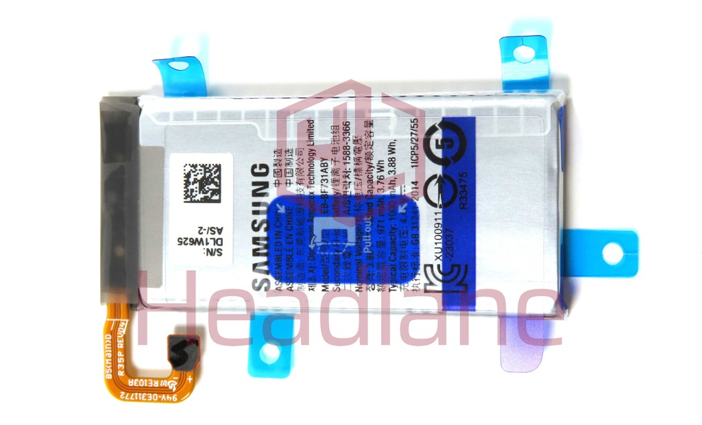 Samsung SM-F731 Galaxy Z Flip5 5G EB-BF731ABY 1000mAh Internal Battery