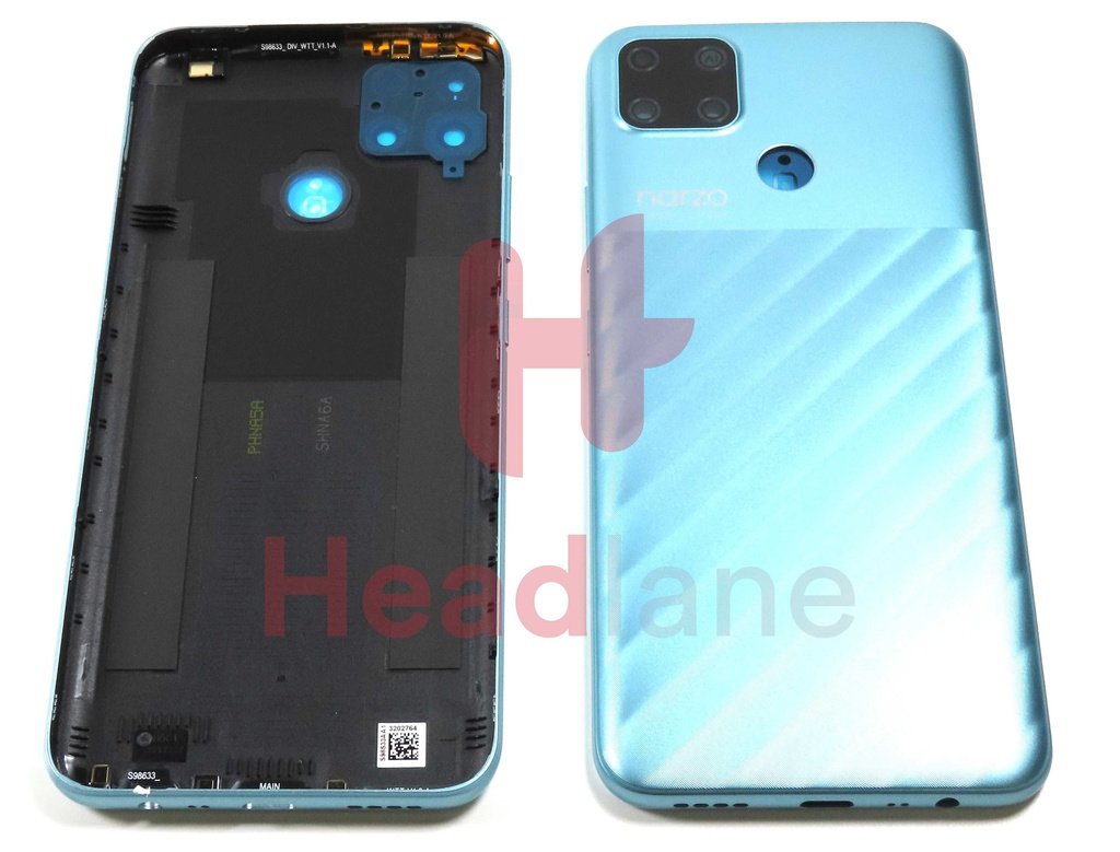 Realme RMX3171 Narzo 30A Back / Battery Cover - Blue