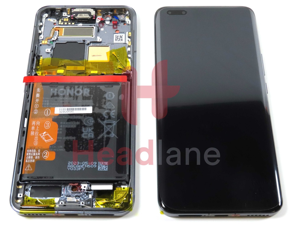 Honor Magic5 Pro LCD Display / Screen + Touch + Battery - Black