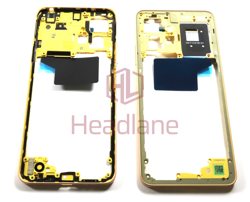 Xiaomi Redmi Note 12 4G Middle Cover / Chassis - Gold (NFC Version)