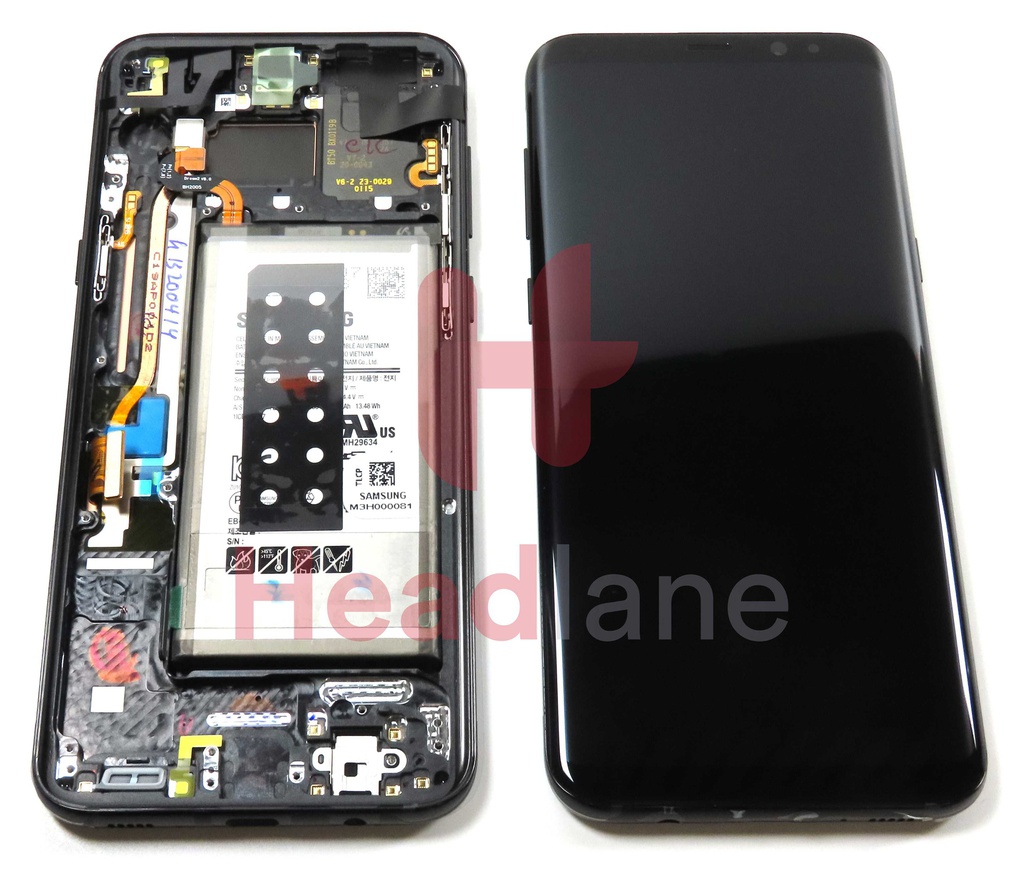 Samsung SM-G955 Galaxy S8+ LCD Display / Screen + Touch + Battery - Black