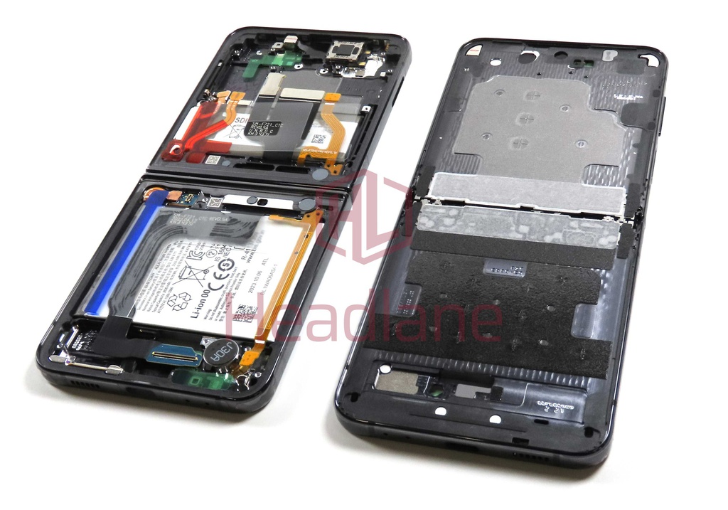 Samsung SM-F721 Galaxy Z Flip4 5G Display Frame + Battery - Graphite