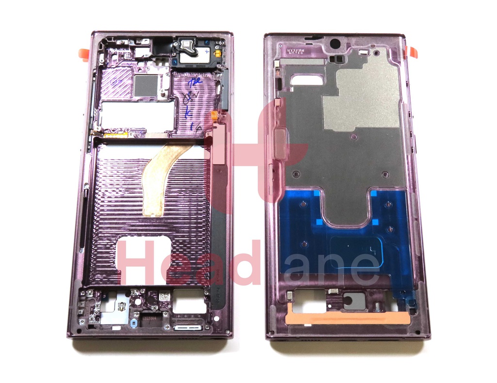 Samsung SM-S908 Galaxy S22 Ultra Display Frame - Burgundy