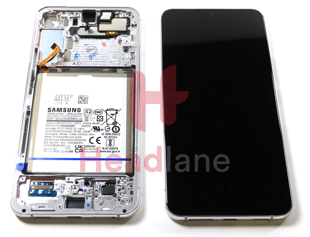 Samsung SM-S906U Galaxy S22+ / Plus LCD Display / Screen + Touch + Battery - Phantom White (USA Version)