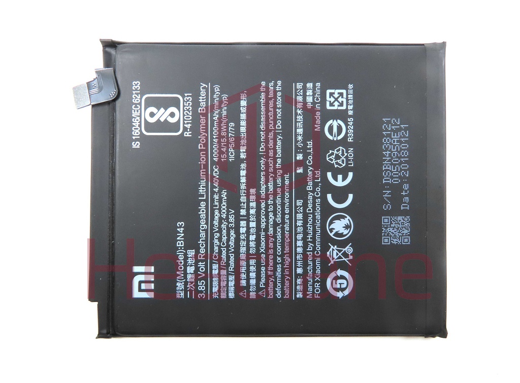 Xiaomi Redmi Note 4 / Note 4X BN43 4100mAh Internal Battery