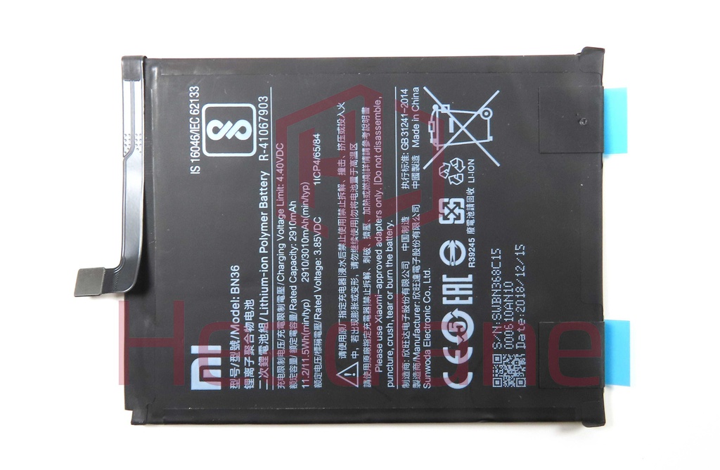 Xiaomi Mi A2 / Mi 6X BN36 3010mAh Internal Battery