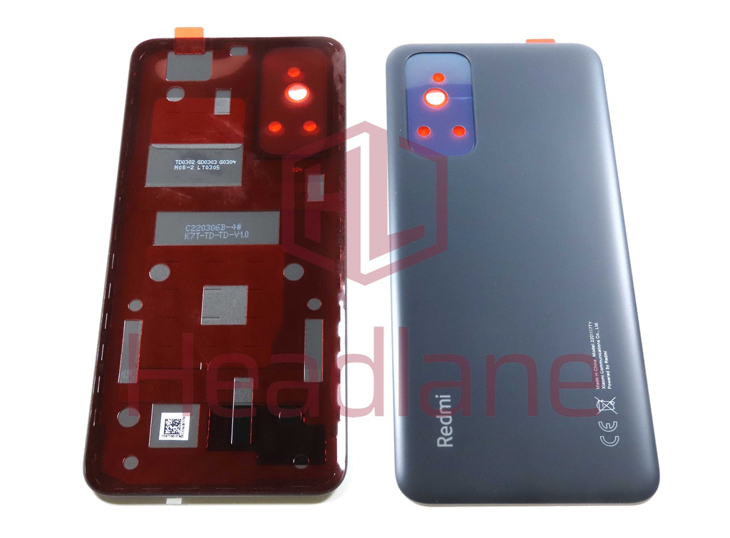 Xiaomi Redmi Note 11 Back / Battery Cover - Black / Grey (NFC)